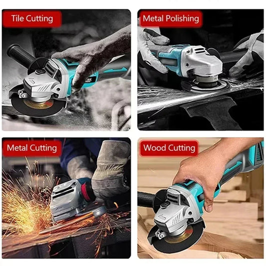 New Makita DGA404 18V Brushless Electric Angle Grinder 125mm Cordless Grinder Metal Wood Grinding Polishing Cutting Power Tool