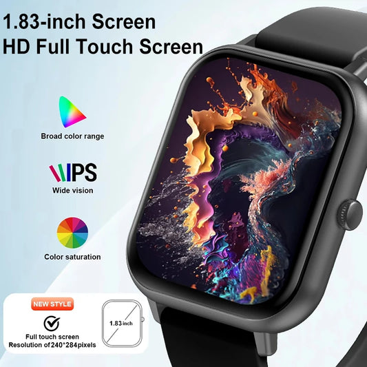 BOXUXING 1.83'' AMOLED Smartwatch