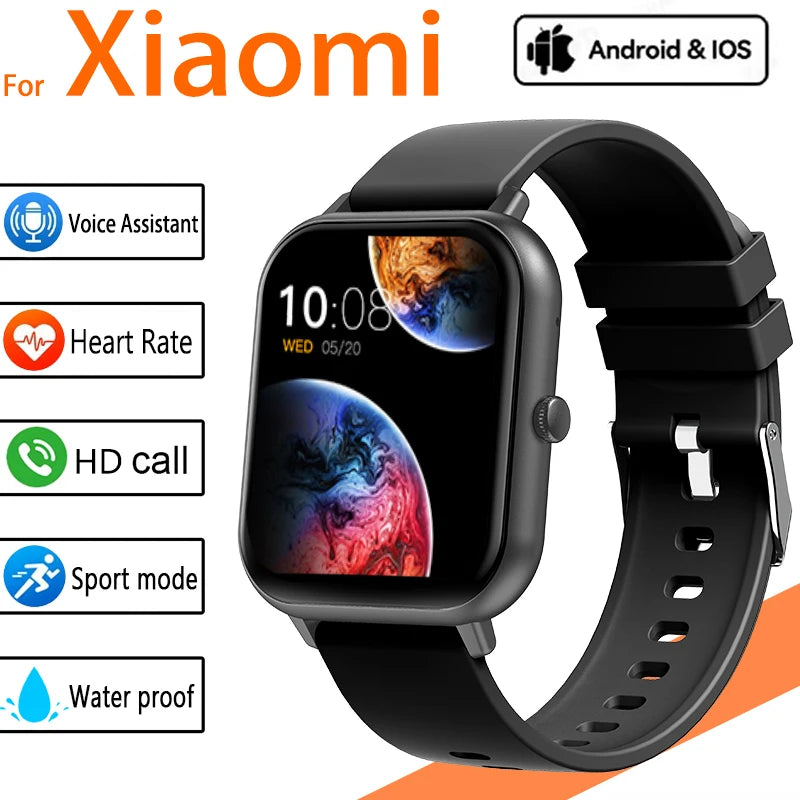 BOXUXING 1.83'' AMOLED Smartwatch