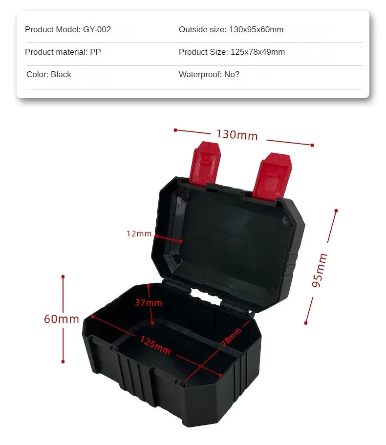 Plastic Tools Box Professiona Electrician Work Organizer Multifunctional Tool Box Storage Carpentry Tools and Accessories