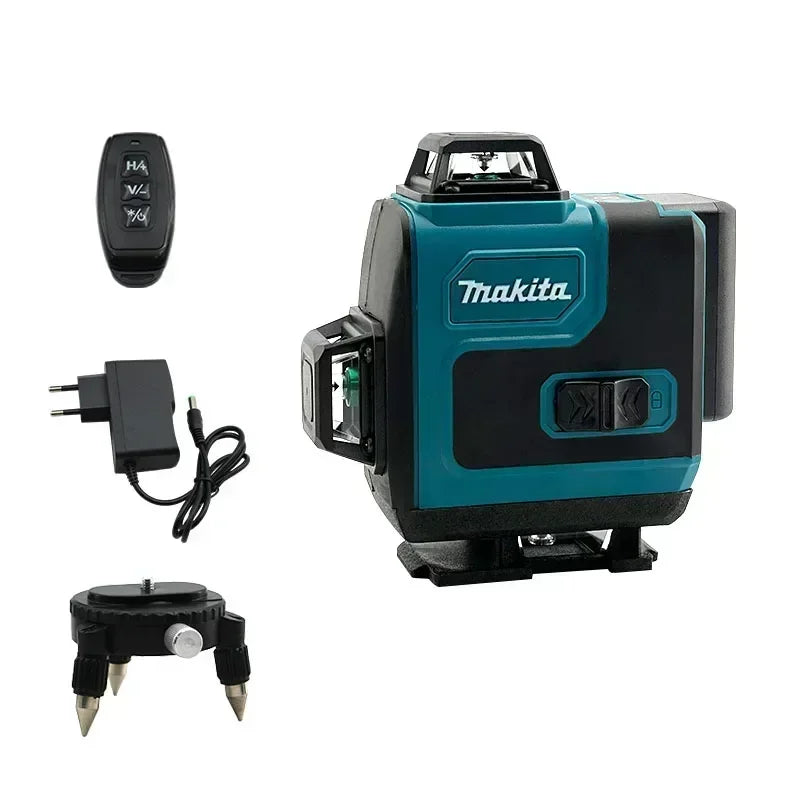 Makita 16-Line Laser Level Green Line Self-Leveling 360 Vertical Cross Super Powerful Green Beam High-precision Portable