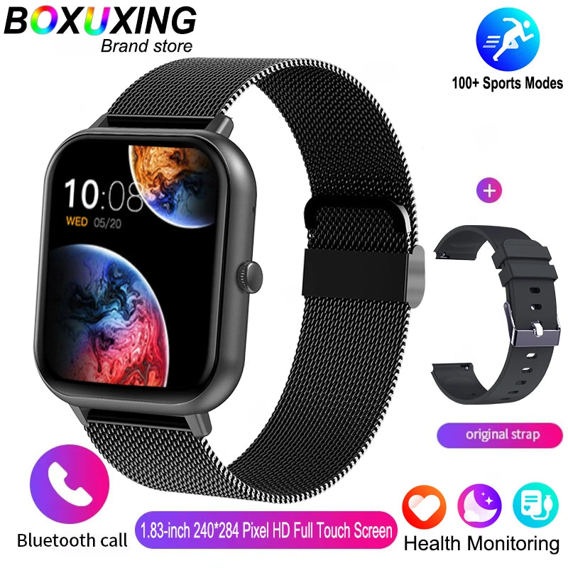 BOXUXING 1.83'' AMOLED Smartwatch