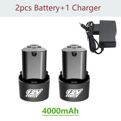 NEW Universal 12V High Capacity Rechargeable Lithium-Ion Battery for Electric Screwdriver Electric Drill Mini Angle Grinder Tool