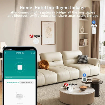 Tuya Zigbee Wireless Multi Mode Hub Gateway For Smart Home Automation for Zigbee Devices Via Smart Life