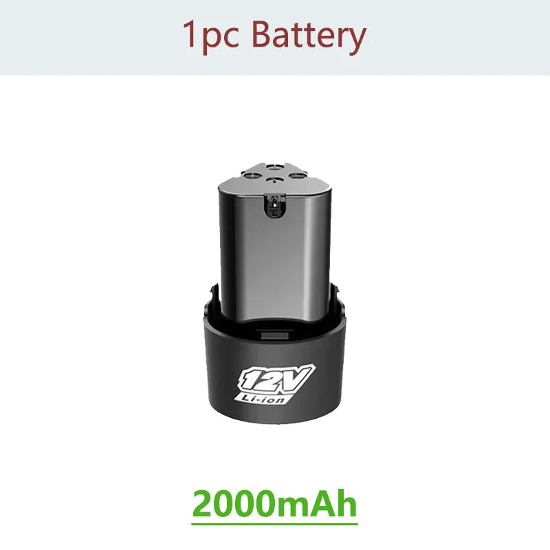 NEW Universal 12V High Capacity Rechargeable Lithium-Ion Battery for Electric Screwdriver Electric Drill Mini Angle Grinder Tool