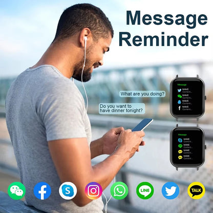 BOXUXING 1.83'' AMOLED Smartwatch