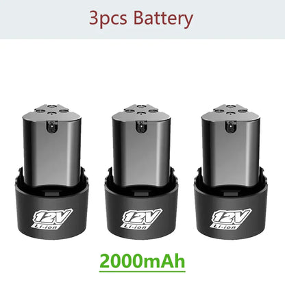 NEW Universal 12V High Capacity Rechargeable Lithium-Ion Battery for Electric Screwdriver Electric Drill Mini Angle Grinder Tool