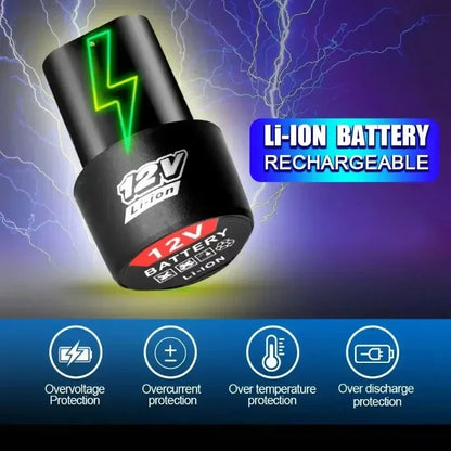 NEW Universal 12V High Capacity Rechargeable Lithium-Ion Battery for Electric Screwdriver Electric Drill Mini Angle Grinder Tool