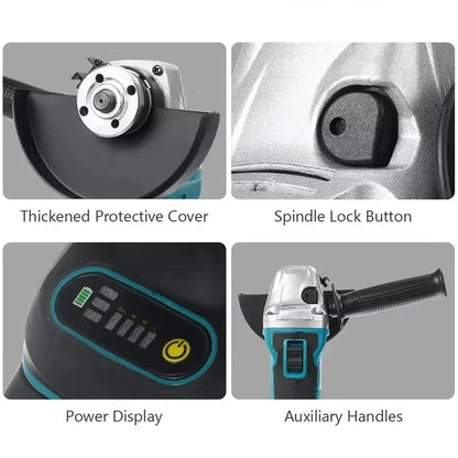 New Makita DGA404 18V Brushless Electric Angle Grinder 125mm Cordless Grinder Metal Wood Grinding Polishing Cutting Power Tool