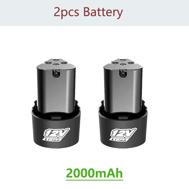 NEW Universal 12V High Capacity Rechargeable Lithium-Ion Battery for Electric Screwdriver Electric Drill Mini Angle Grinder Tool