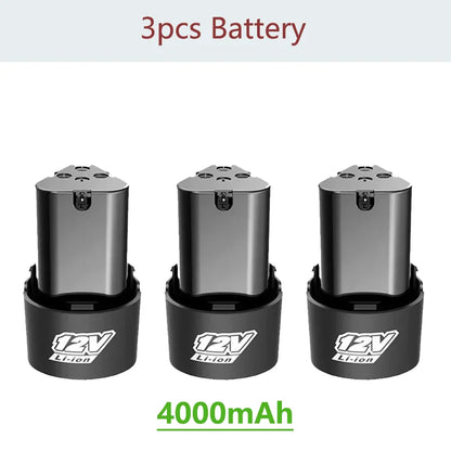NEW Universal 12V High Capacity Rechargeable Lithium-Ion Battery for Electric Screwdriver Electric Drill Mini Angle Grinder Tool